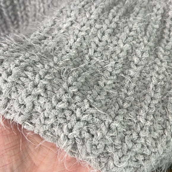 Free People Oasis Gray Oversized Cozy Tunic Sweater S - Picture 5 of 13